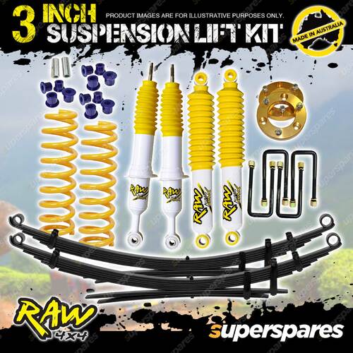 3 Inch 75mm Raw Nitro Max Shock Suspension Lift Kit for Nissan Navara D40 STX550