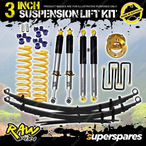 3 Inch 75mm Raw Predator Shock Suspension Lift Kit for Nissan Navara D40 STX550