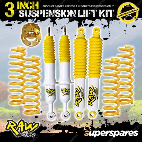 3 Inch Raw Nitro Max Shock Suspension Lift Kit for Toyota Landcruiser Prado 120