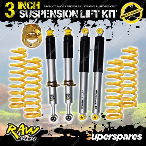 3 Inch Raw Predator Shock Suspension Lift Kit for Toyota Landcruiser Prado 150