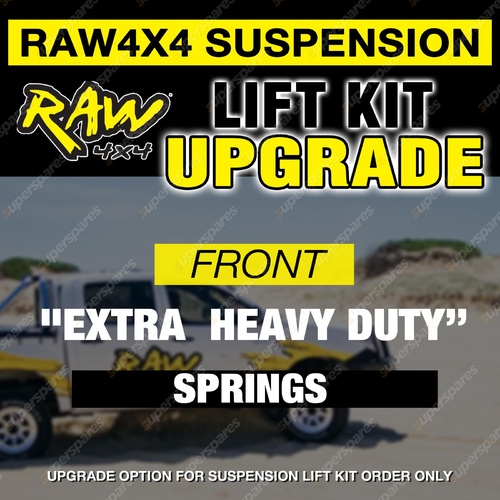 Upgrade Option - Front Extra Heavy Duty Rating Springs - Purchase with Lift Kit