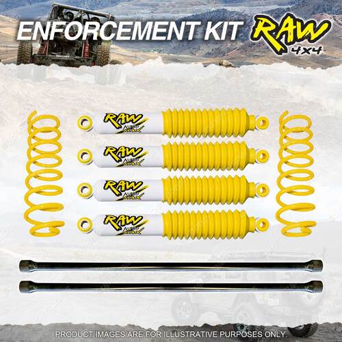 Raw Nitro Max Shocks Torsion Bar Coil for LANDCRUISER 100 Diesel 50mm Lift Kit