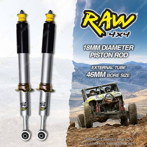 Front 40mm RAW 4x4 Predator Silver Shock Absorber for Mitsubishi Triton ML MN MQ