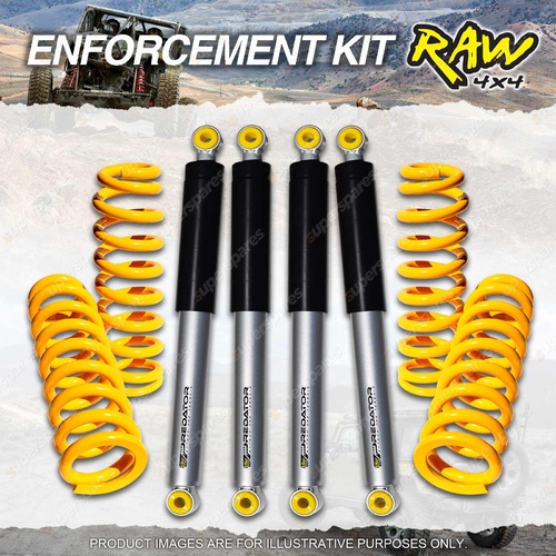 Raw 4x4 Predator Shocks Coil 50mm Lift Kit for Toyota Fortuner GUN156R