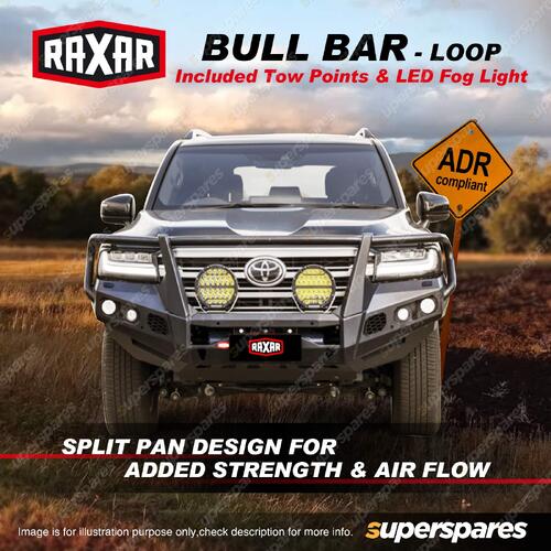 RAXAR Bull Bar with Loop & Lights & Tow Points for Toyota Land Cruiser 300 21-On