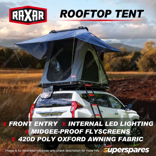 RAXAR Hardshell Rooftop Tent - Front Entry 420D Poly Oxford Awning Fabric