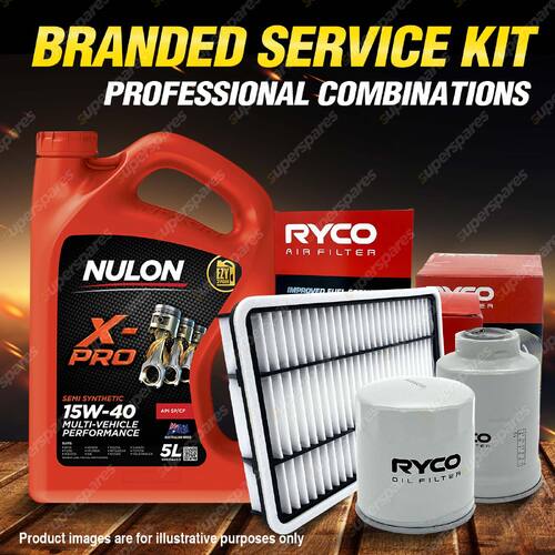 Oil Air Fuel Filter 5L XPR15W40 Oil Service Kit for Holden Astra TS II 4cyl 2.2L