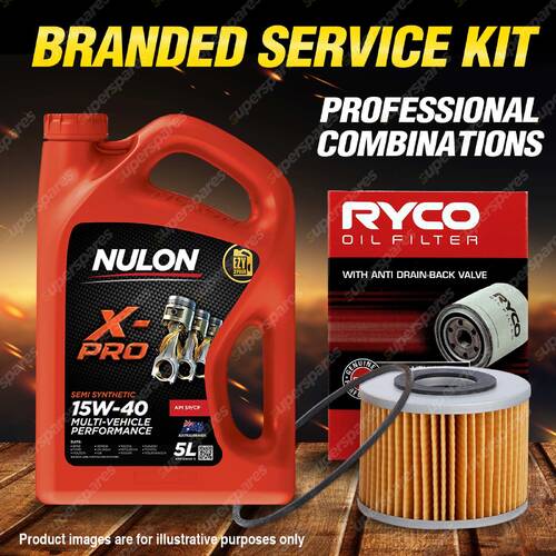 Ryco Oil Filter 5L XPR15W40 Engine Oil Service Kit for Vauxhall Cresta Deluxe PC