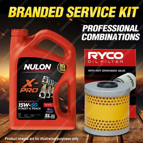 Ryco Oil Filter 5L XPR15W50 Engine Oil Service Kit for Bmw 318I 318Is E36