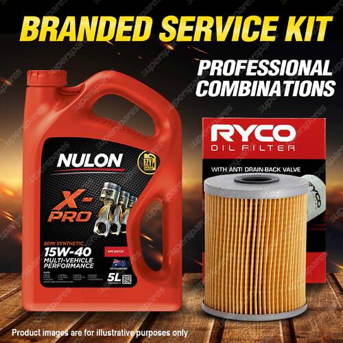 Ryco Oil Filter 5L XPR15W40 Engine Oil Service Kit for Volkswagen Golf MkIII VR6