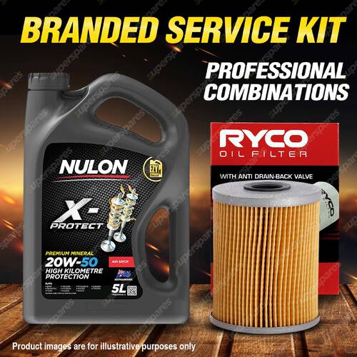 Ryco Oil Filter 5L PRO20W50 Engine Oil Service Kit for Volkswagen Golf MkIII VR6