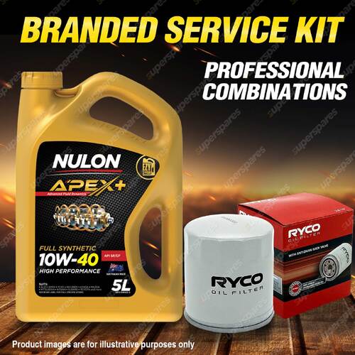 Ryco Oil Filter 5L APX10W40 Engine Oil Service Kit for Volkswagen Golf Mk Passat