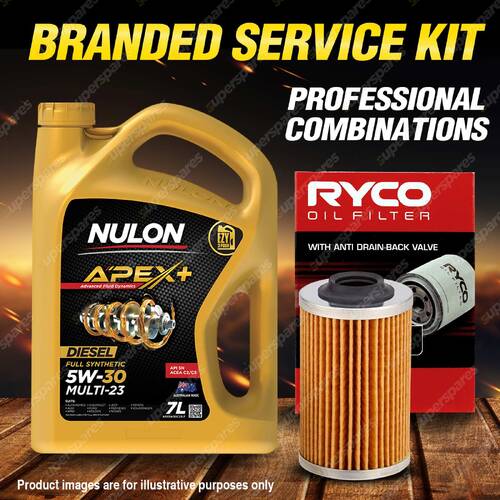 Ryco Oil Filter 7L APX5W30C23 Engine Oil Service Kit for Saab 9-3 2.8T 184kW V6