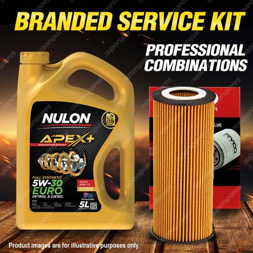 Ryco Oil Filter 5L APX5W30C3 Engine Oil Service Kit for Audi A6 C6 S4 B8 S5 8T