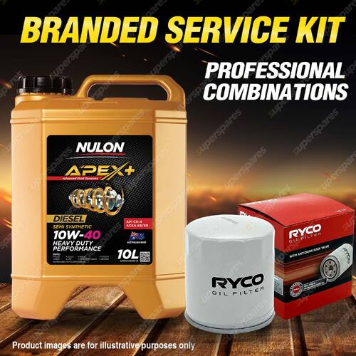 Ryco Oil Filter 7L APX5W40D2 Engine Oil Service Kit for Bmw 120D E87 320D E90