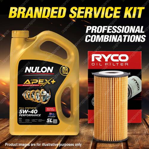 Ryco Oil Filter 5L APX5W40 Engine Oil Service Kit for Volkswagen Golf Mk V