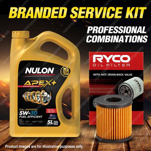 Ryco Oil Filter 5L APX5W30A5 Engine Oil Service Kit for Volvo C30 S40 V50