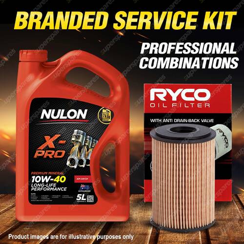 Ryco Oil Filter 5L XPR10W40 Engine Oil Kit for Mercedes Benz A140 A190 W168