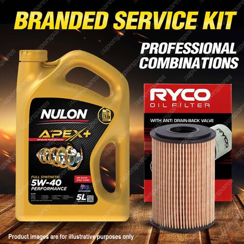 Ryco Oil Filter 5L APX5W40 Engine Oil Service Kit for Mercedes Benz A140 W168