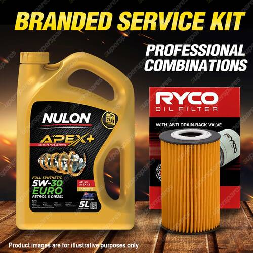 Ryco Oil Filter 5L APX5W30C3 Engine Oil Kit for Volkswagen Cc Eos Golf Jetta