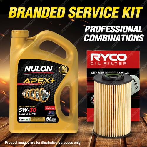 Ryco Oil Filter 5L APX5W30D1 Engine Oil Service Kit for Kia Grand Carnival VQ