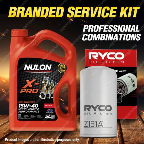 Ryco Oil Filter 5L XPR15W40 Engine Oil Service Kit for Toyota Celica Corona 4cyl