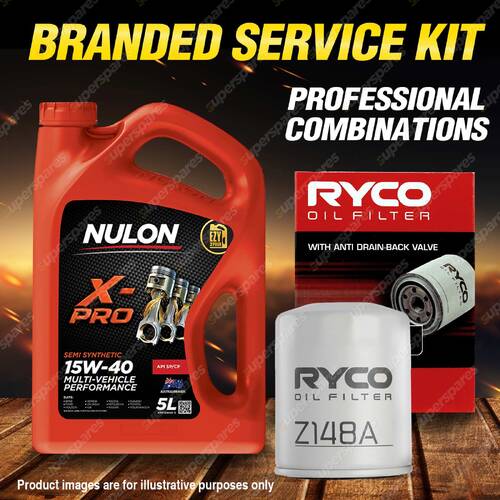 Ryco Oil Filter 5L XPR15W40 Engine Oil Service Kit for Honda Accord