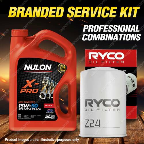 Ryco Oil Filter 5L XPR15W50 Engine Oil Service Kit for Holden Statesman VRII V8