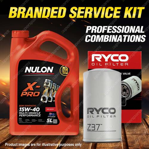 Ryco Oil Filter 5L XPR15W40 Engine Oil Service Kit for Toyota Celica Corona