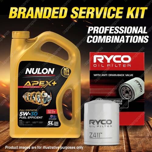 Ryco Oil Filter 5L APX5W30A5 Engine Oil Service Kit for Citroen C4 1CM AirX 2L