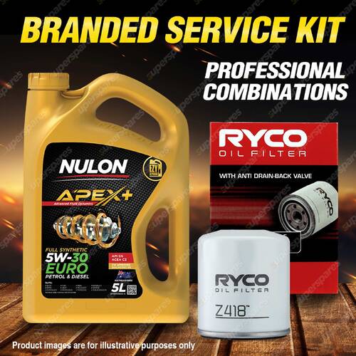 Ryco Oil Filter 5L APX5W30C3 Engine Oil Service Kit for Saab 9-5 2.3T 4cyl 2.3L