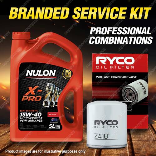 Ryco Oil Filter 5L XPR15W40 Engine Oil Service Kit for Saab 9-3 9-5