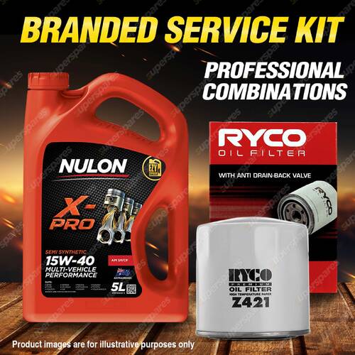 Ryco Oil Filter 5L XPR15W40 Engine Oil Service Kit for Alfa Romeo 33 GLC Boxer