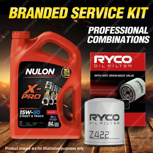 Ryco Oil Filter 5L XPR15W50 Engine Oil Service Kit for Bmw 520 E12 4cyl 2L 73-78