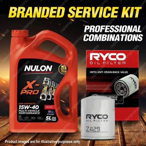 Ryco Oil Filter 5L XPR15W40 Engine Oil Service Kit for Mazda 626 GE 4cyl 92-97