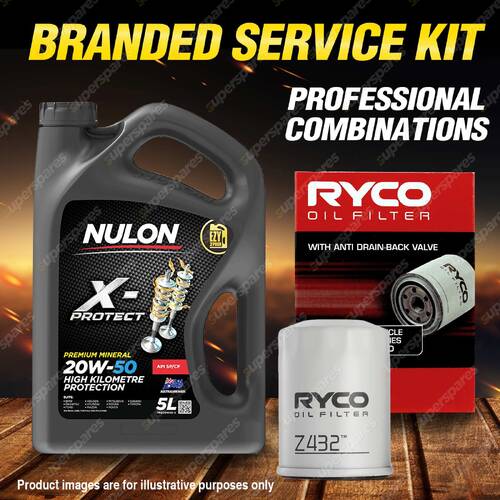 Ryco Oil Filter 5L PRO20W50 Engine Oil Service Kit for Toyota Spacia YR22 2.2L