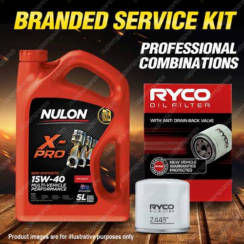 Ryco Oil Filter 5L XPR15W40 Eng. Oil Service for Daihatsu Applause Charade Move