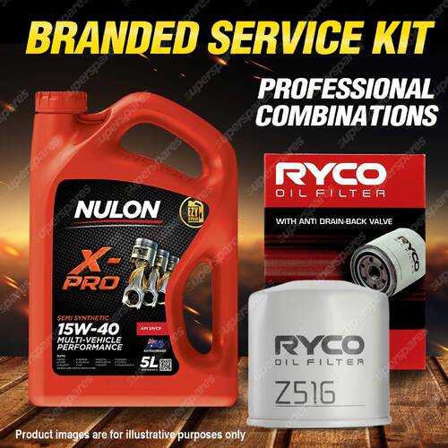 Ryco Oil Filter 5L XPR15W40 Engine Oil Service Kit for Mazda Mpv LW V6 2.5L