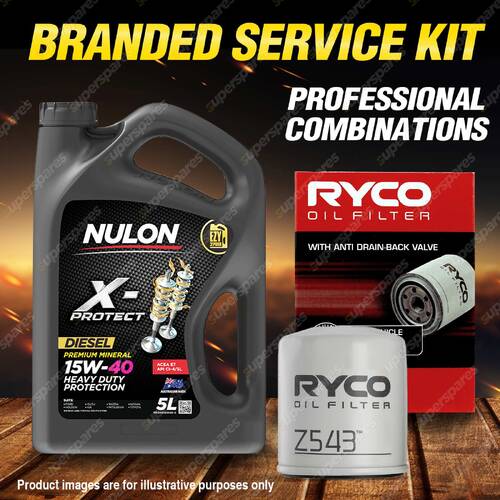 Ryco Oil Filter 5L PROHD15W40 Engine Oil Service Kit for Citroen Xantia 1.9 1.9L