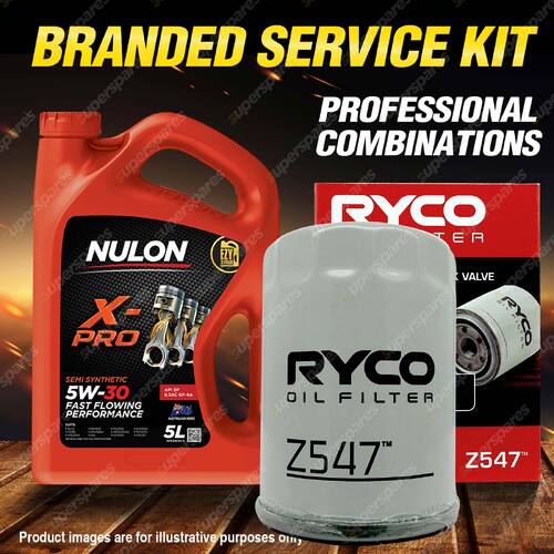 Ryco Oil Filter 5L XPR5W30 Engine Oil Service Kit for Honda Accord Civic Jazz V6