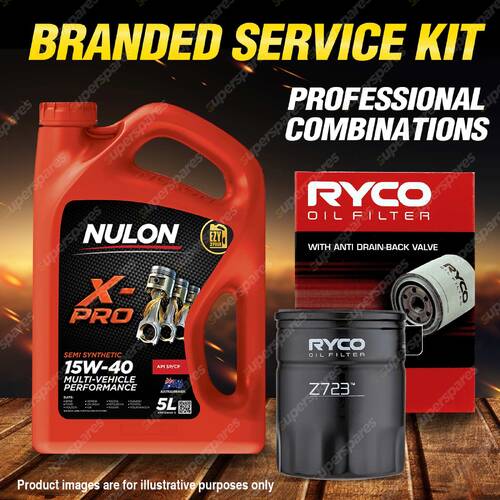 Ryco Oil Filter 5L XPR15W40 Engine Oil Service Kit for Alfa Romeo 75 Twin Spark