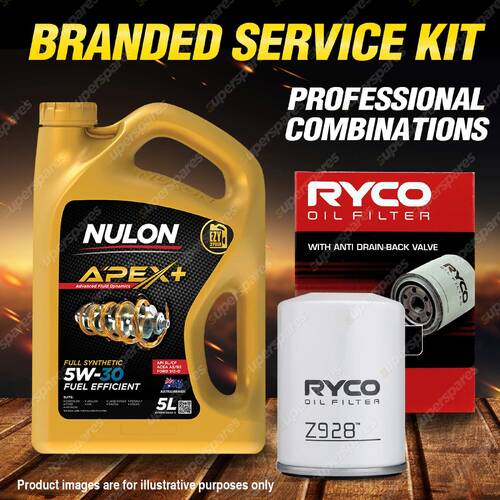 Ryco Oil Filter 5L APX5W30A5 Engine Oil Service Kit for Ford Mustang FM V8 5L