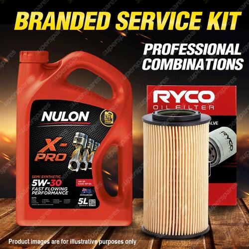 Ryco Oil Filter 5L XPR5W30 Engine Oil Kit for Kia Grand Carnival VQ 06-08