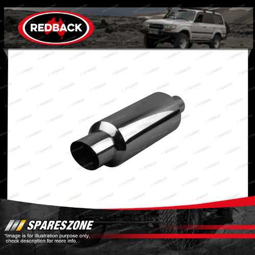 Redback Exhaust Cannon Angle Cut Tip - 150mm Round Inlet Diameter 57mm