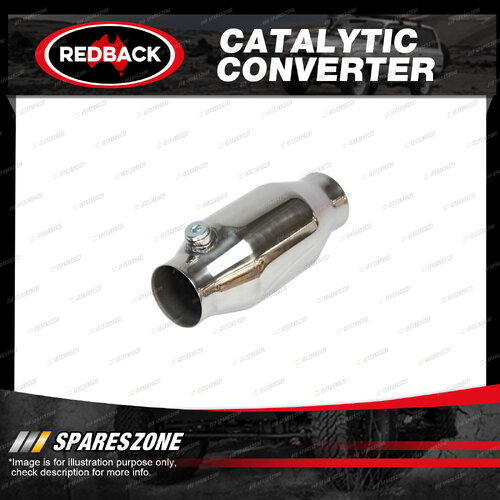 Redback High Flow Catalytic Converter - Euro II Inlet/Outlet Diameter 63mm