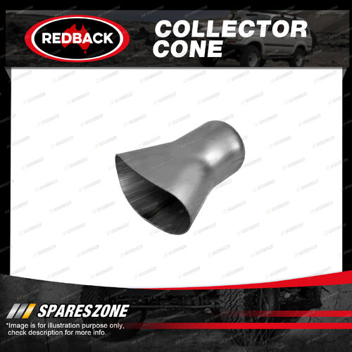 Redback Collector Cone 2 into 1 - 38mm 1-1/2" In 45mm 1-3/4" Out Mild Steel