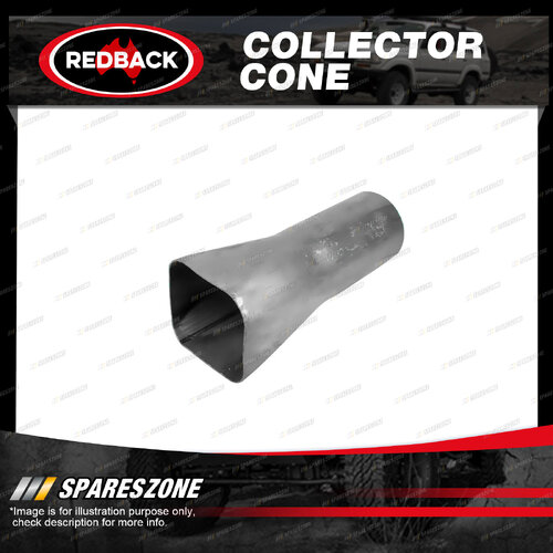 Redback Collector Cone 4 into 1 - 45mm 1-3/4" In 89mm 3-1/2" Out Mild Steel