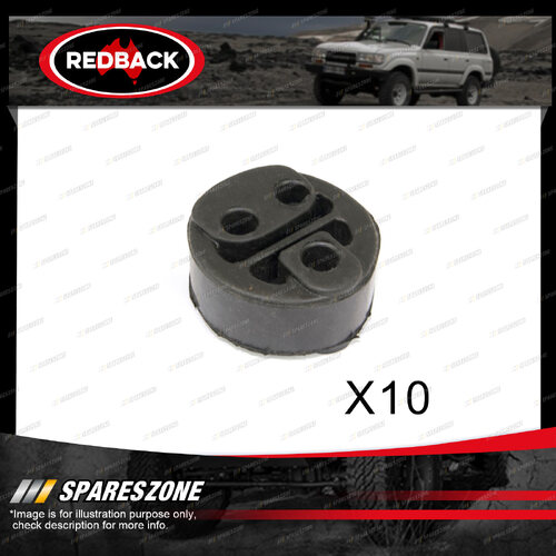 10 Redback Exhaust Rubber Mounts for Toyota Landcruiser Prado Rav 4 Hilux Tarago