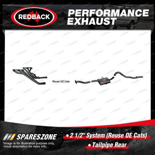 Redback Exhaust System Tailpipe Rear for Holden Commodore Calais Auto with Solid