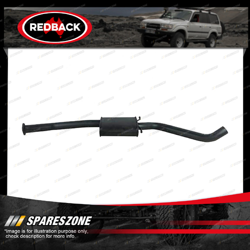 Redback Exhaust System Single 2.5" Centre Muffler for Holden Commodore 01/88-91